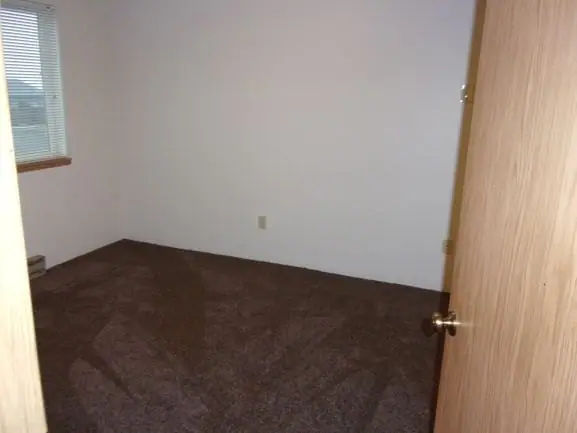 Empty bedroom with carpet