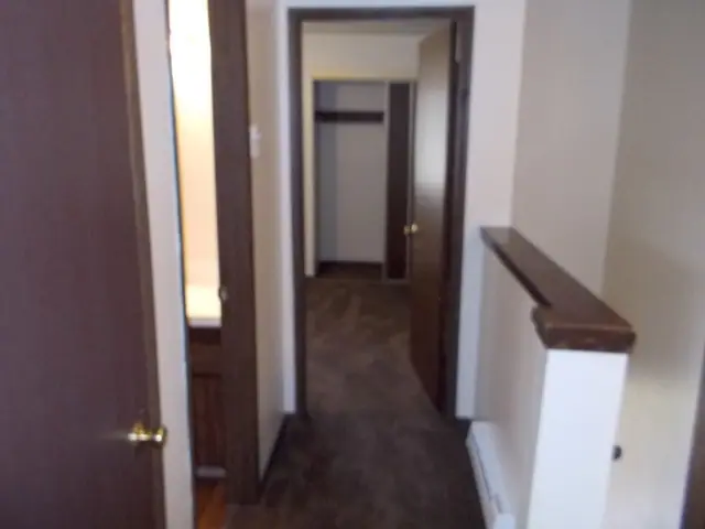 Upstairs hall leading to a bedroom closet